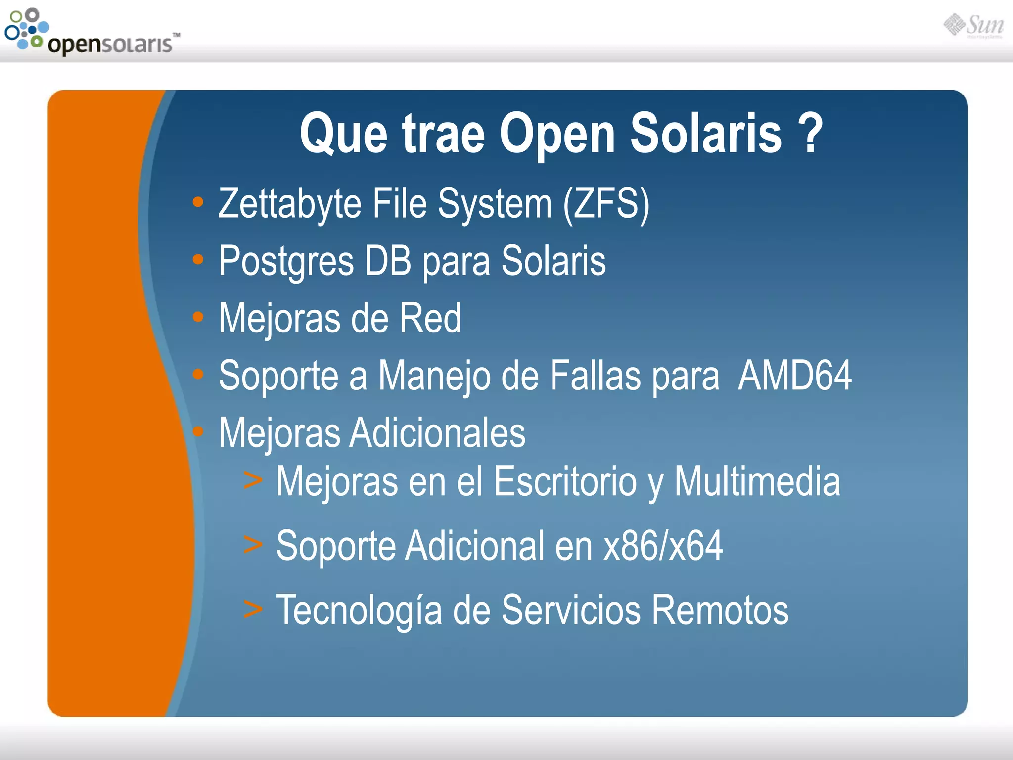 Introducción a OpenSolaris