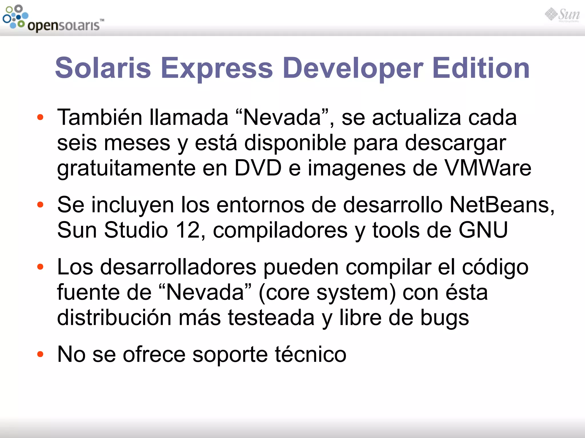 Introducción a OpenSolaris