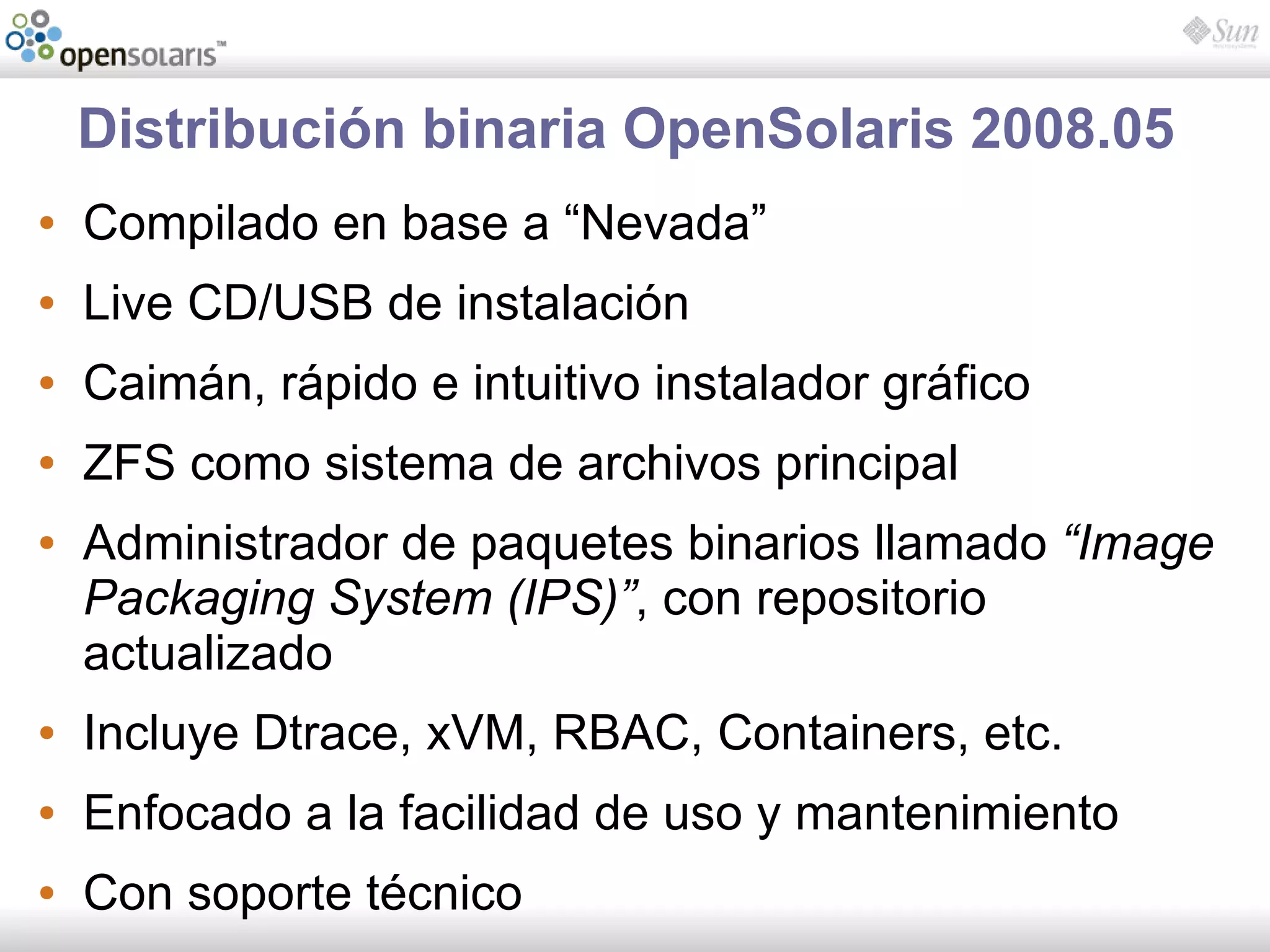 Introducción a OpenSolaris
