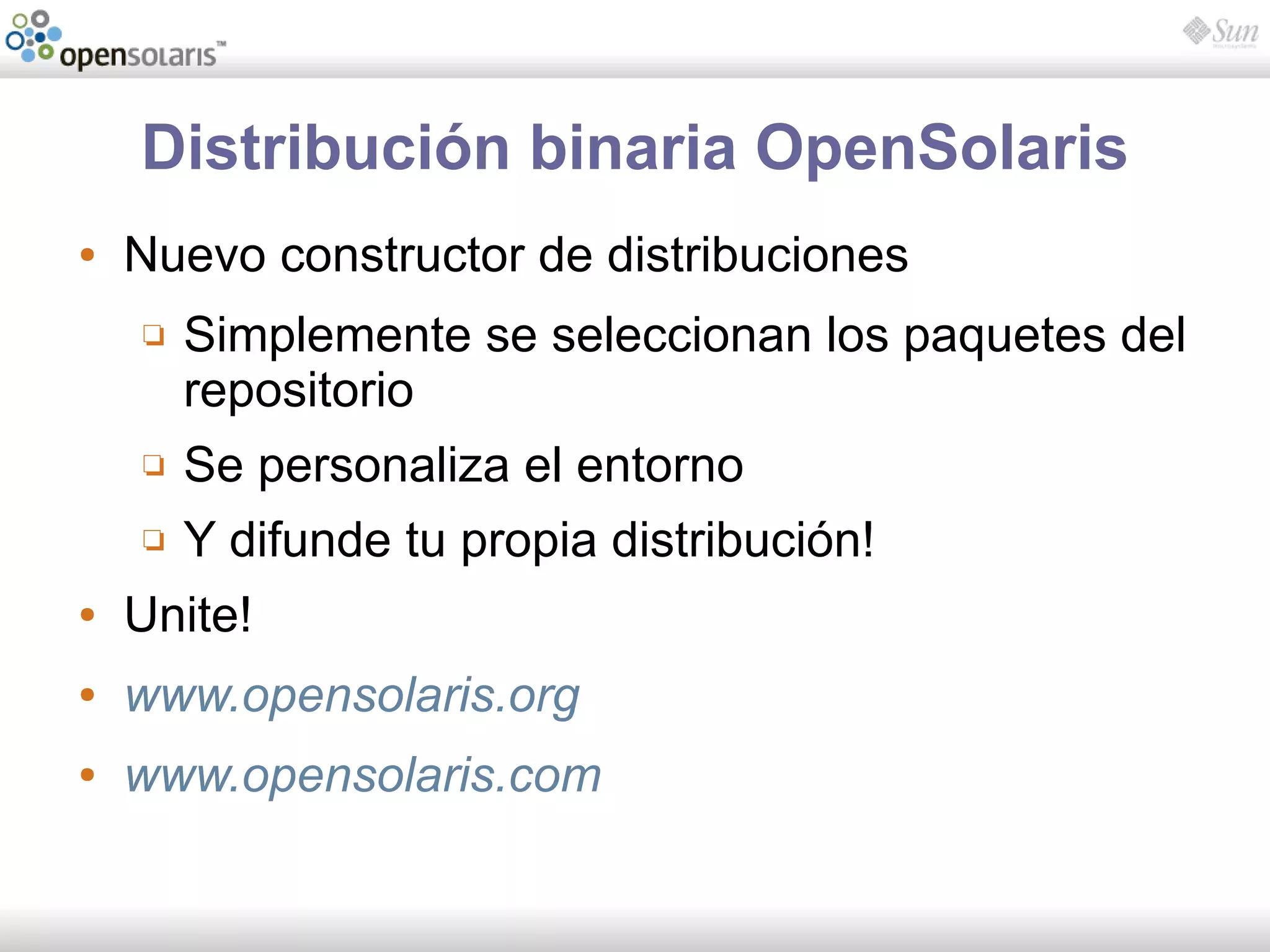 Introducción a OpenSolaris