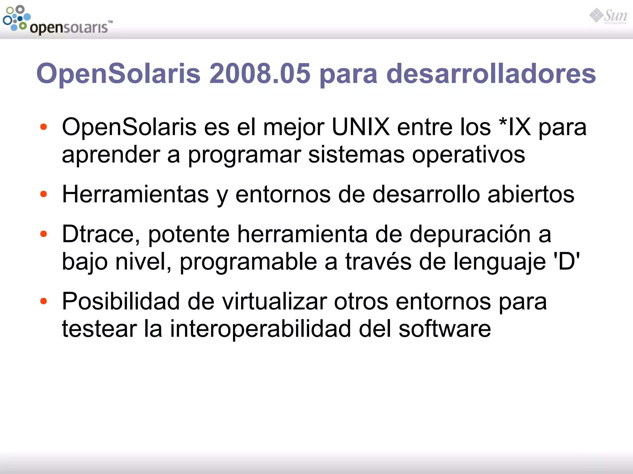 Introducción a OpenSolaris