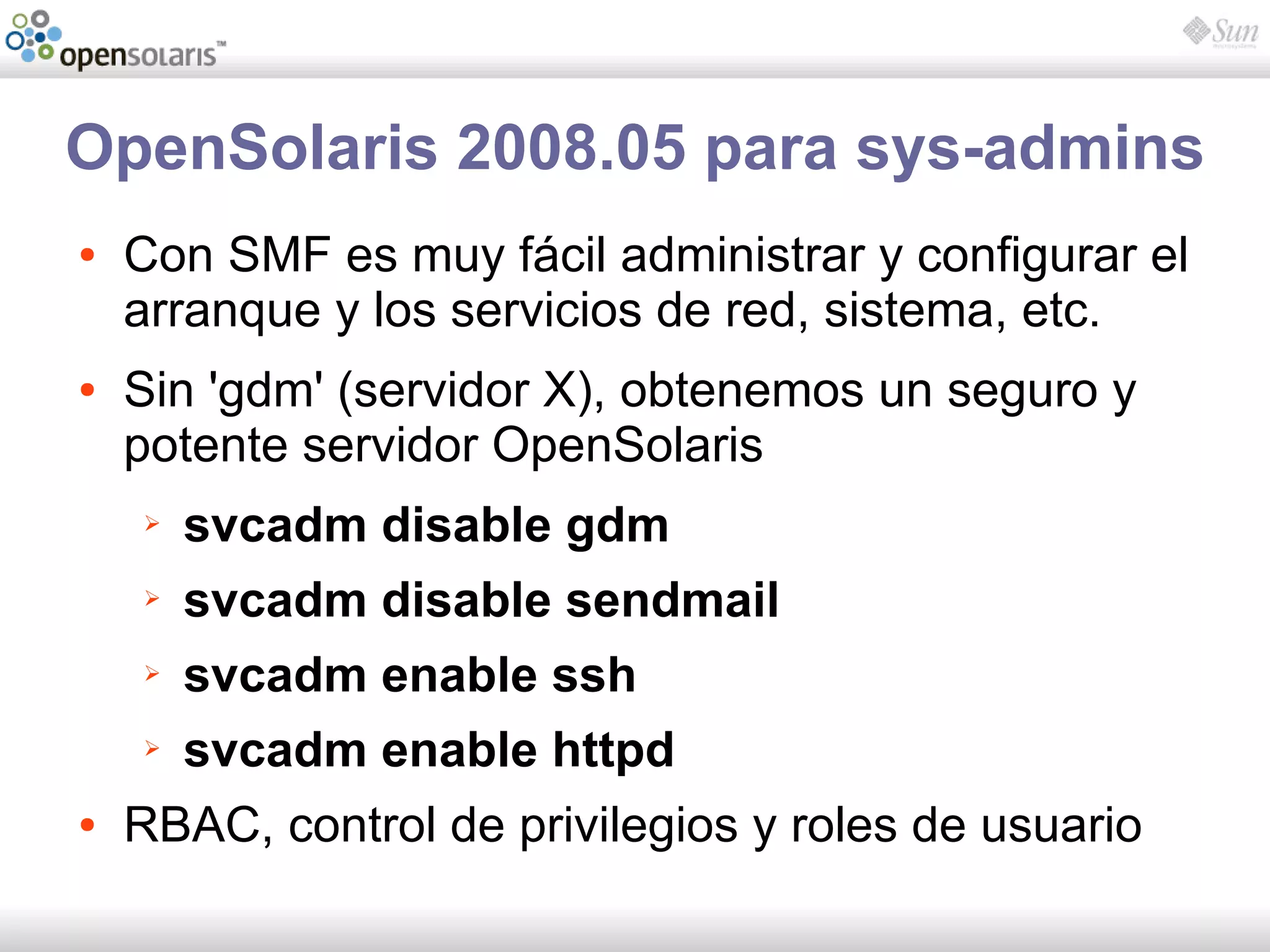 Introducción a OpenSolaris