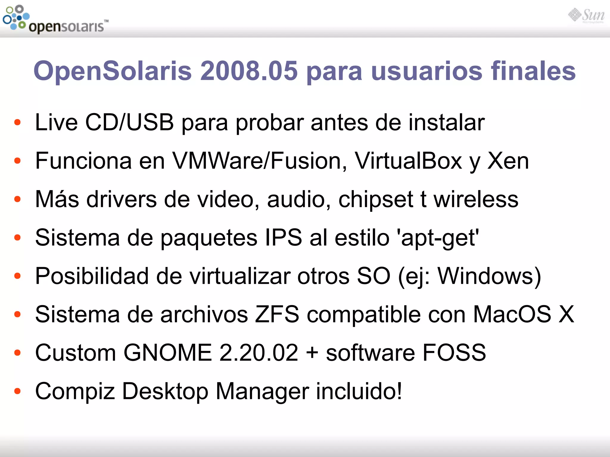 Introducción a OpenSolaris