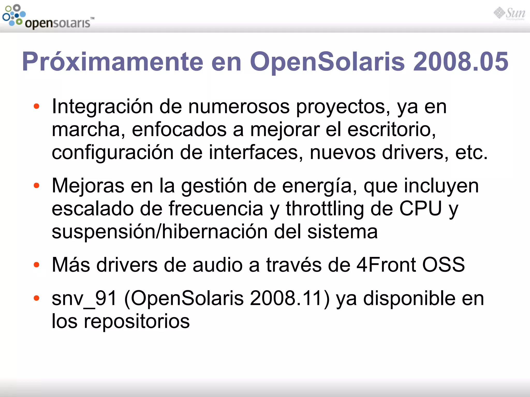 Introducción a OpenSolaris