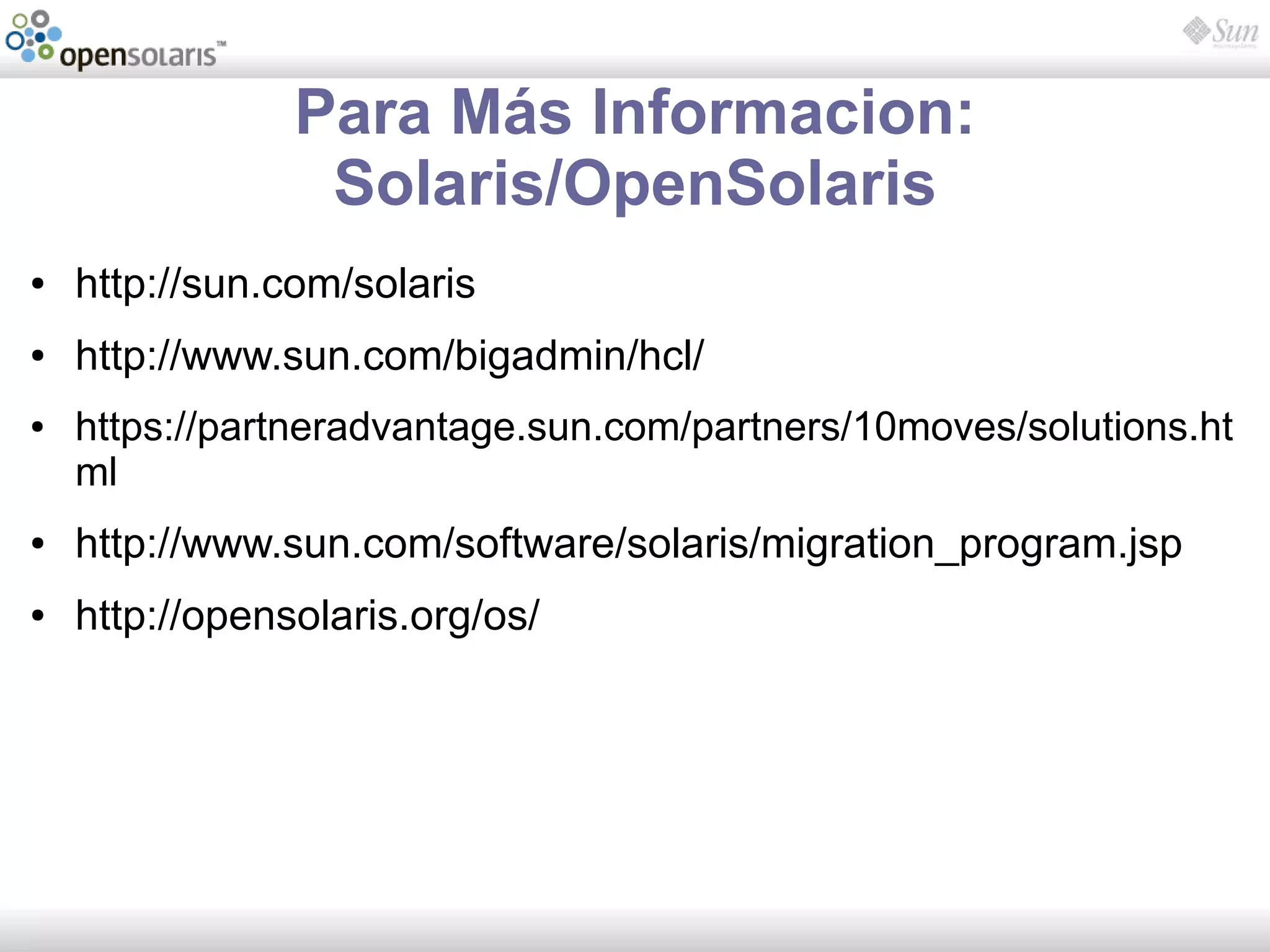 Introducción a OpenSolaris
