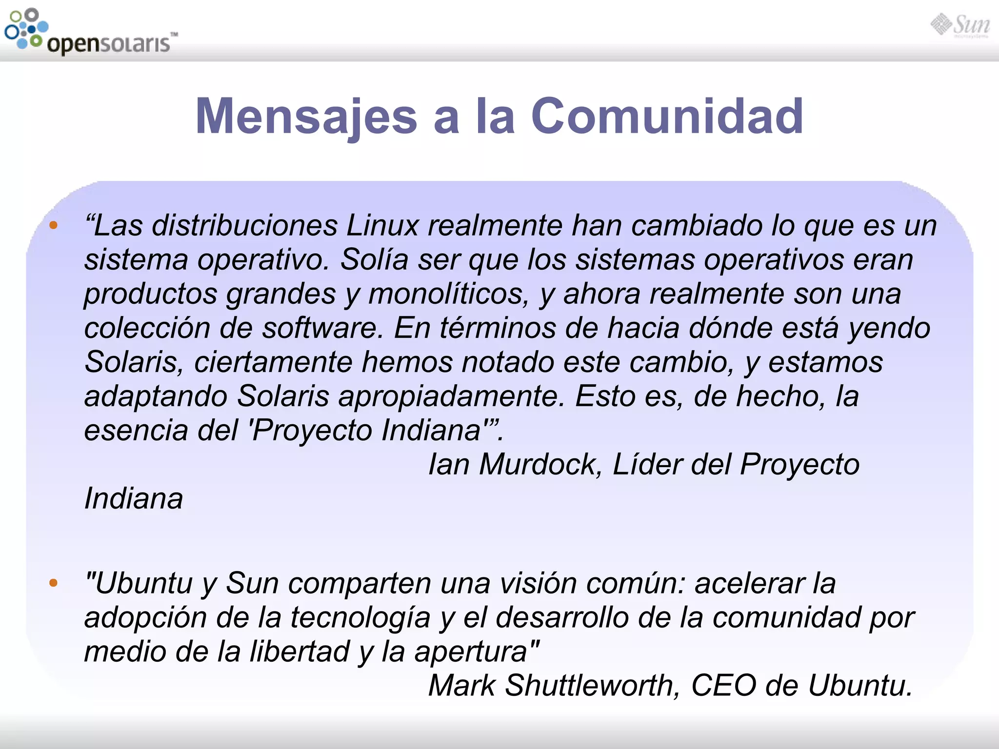 Introducción a OpenSolaris