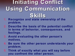 Interpersonal Managing Conflict | PPT