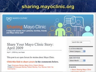 sharing.mayoclinic.org




                         18
 