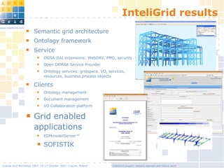 InteliGrid project: lessons learned and future work