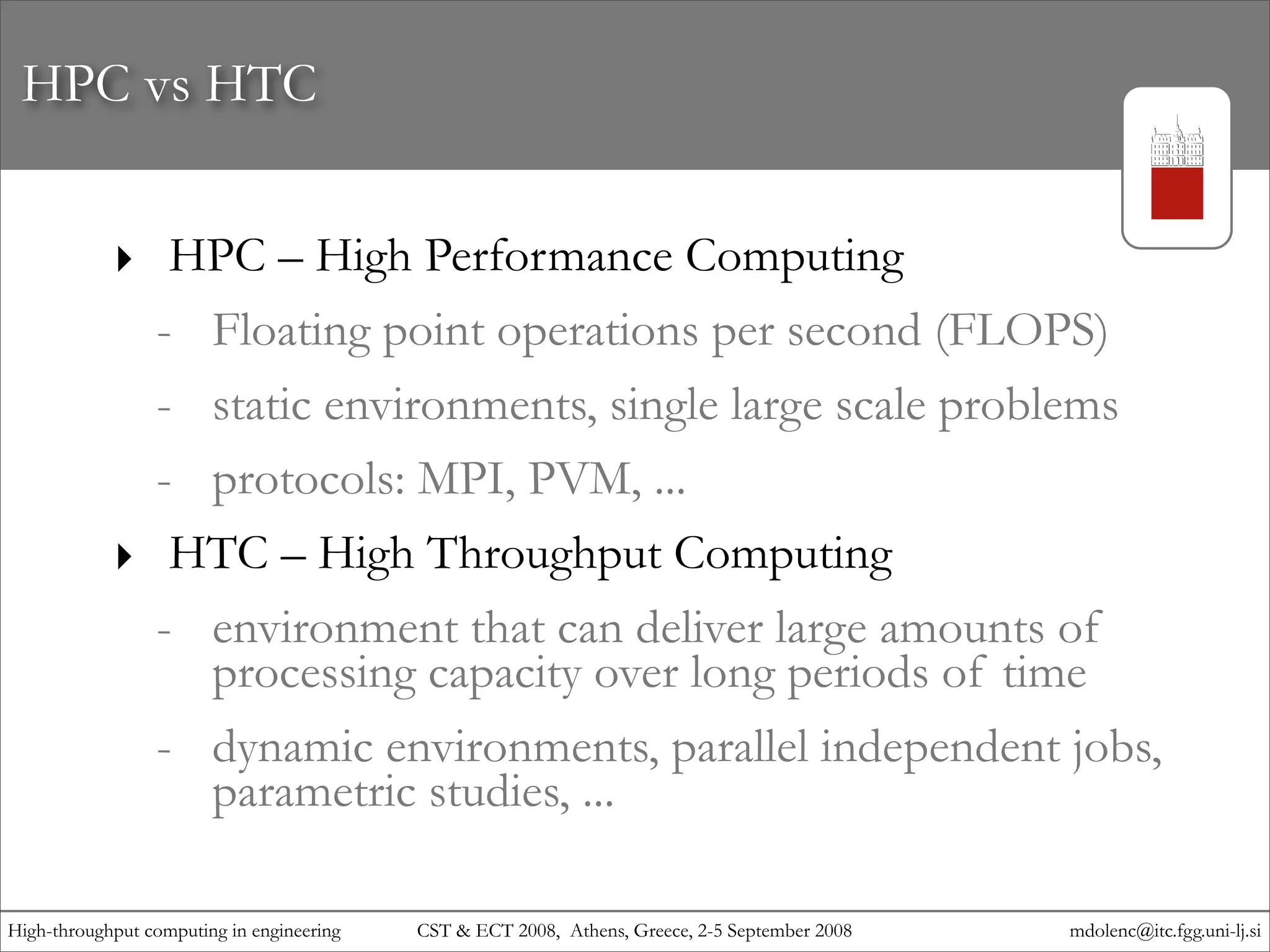 High-throughput computing in engineering