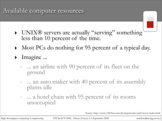 High-throughput computing in engineering