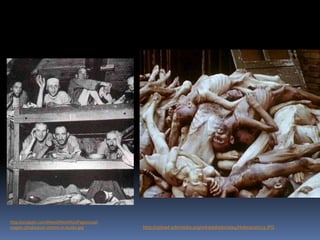 At the camps…Prisoners were forced to do hard laborPrisoners were starvedForced to obey the Nazi’s, and were murdered if they disobeyedPrisoners had no control of their own livesMany prisoners died as a result of incarceration and maltreatment www.ushmm.org/wlc/article.php?lang=en&ModuleId=10005143