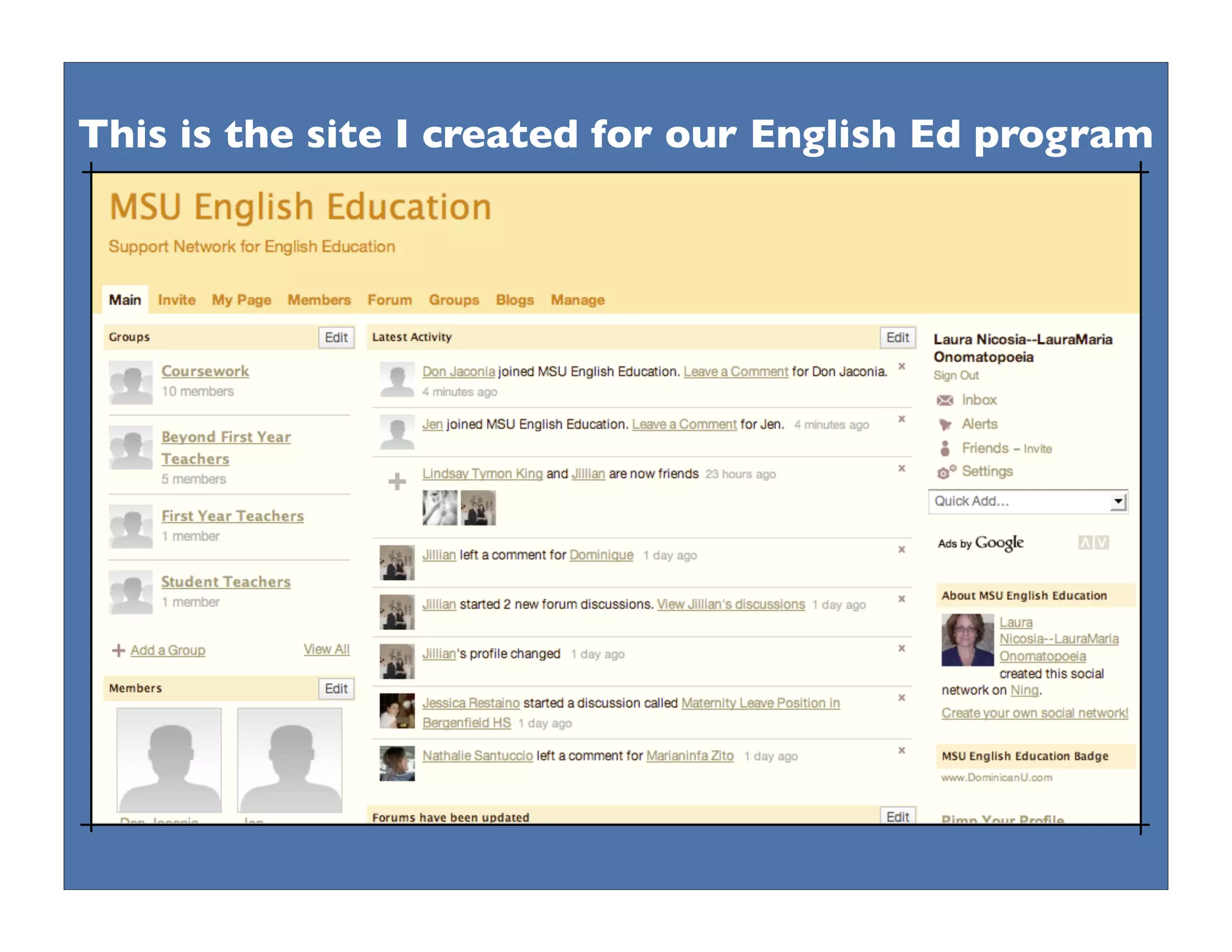 Collaborative Technologies, PLNs: New Literacies for the 21st Century Teacher