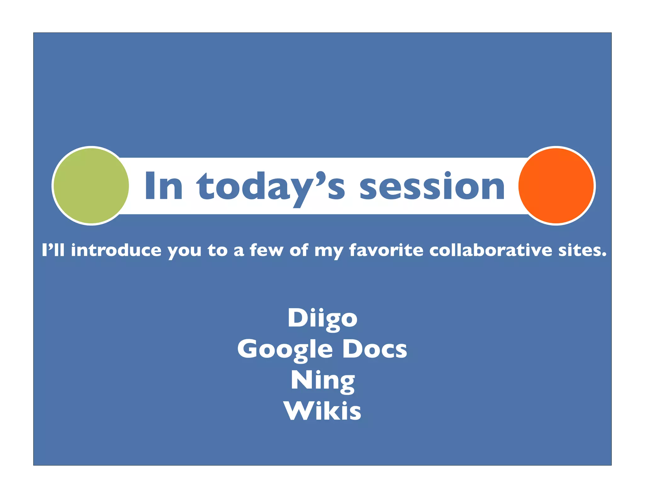 Collaborative Technologies, PLNs: New Literacies for the 21st Century Teacher