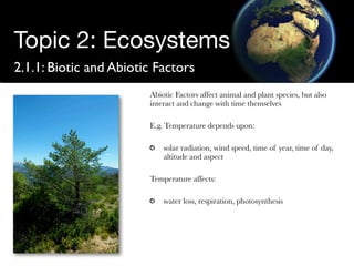 Structure of Ecosystems