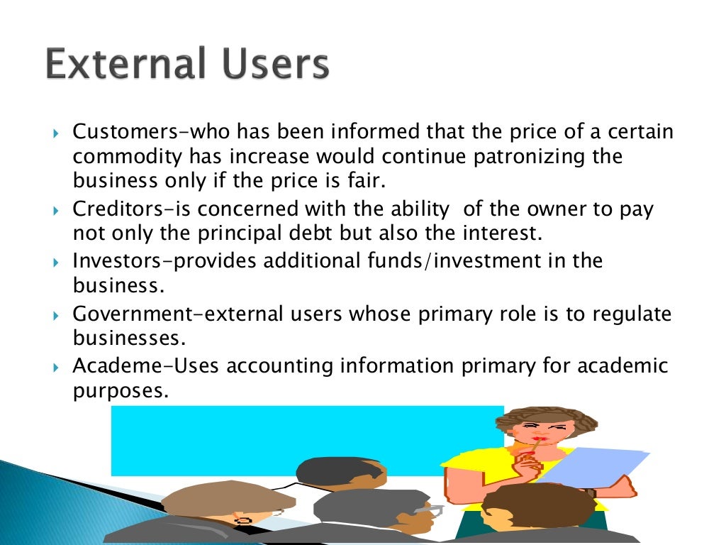 Users of accounting information chapter 3