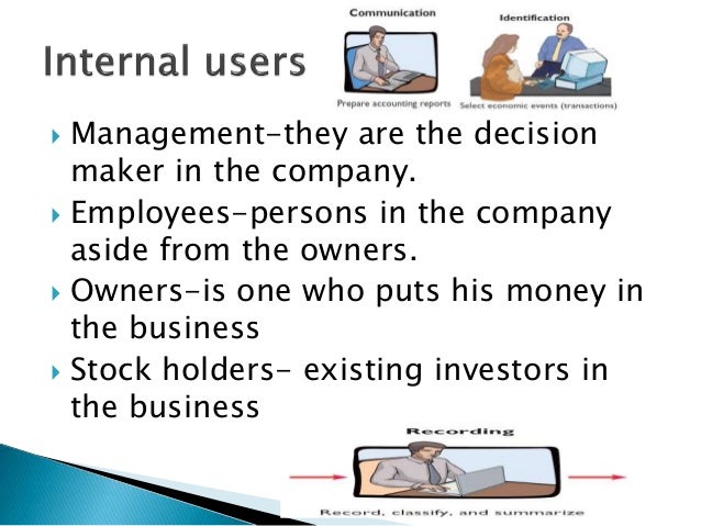 What are external users of accounting information?