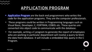 Users of dbms | PDF