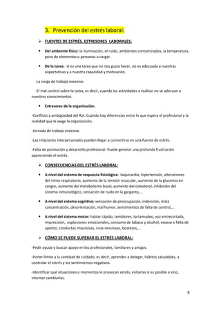 TEMA 5. PREVENCION DE RIESGOS LABORALES.SALUD LABORAL | PDF