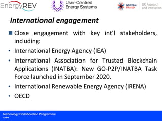 International engagement
 Close engagement with key int’l stakeholders,
including:
• International Energy Agency (IEA)
• ...