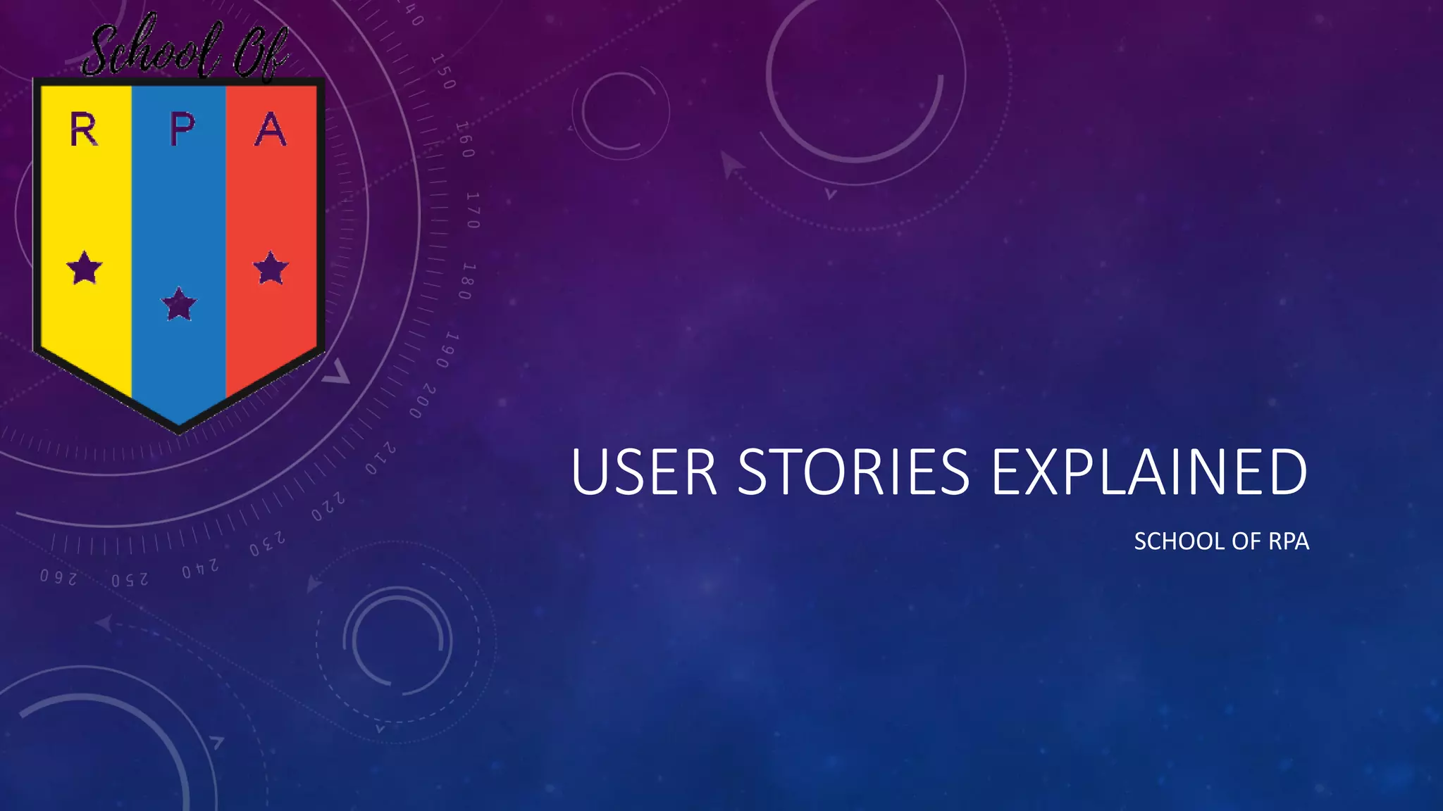 User stories explained