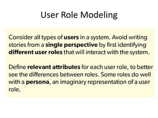 User Role Modeling

 