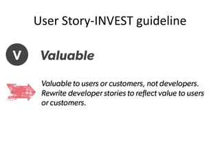 User Story-INVEST guideline

 