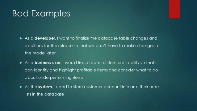 Agile - User Stories Guide