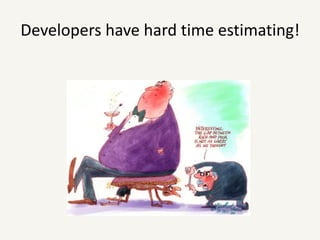Developers have hard time estimating!