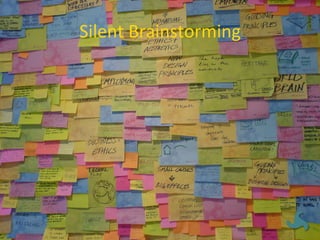 Silent	
  Brainstorming	
  
 