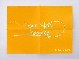 User Story
Mapping
PodCamp 2018
 