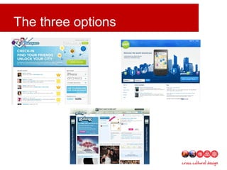 The three options
 