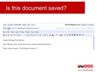 Is this document saved?
 