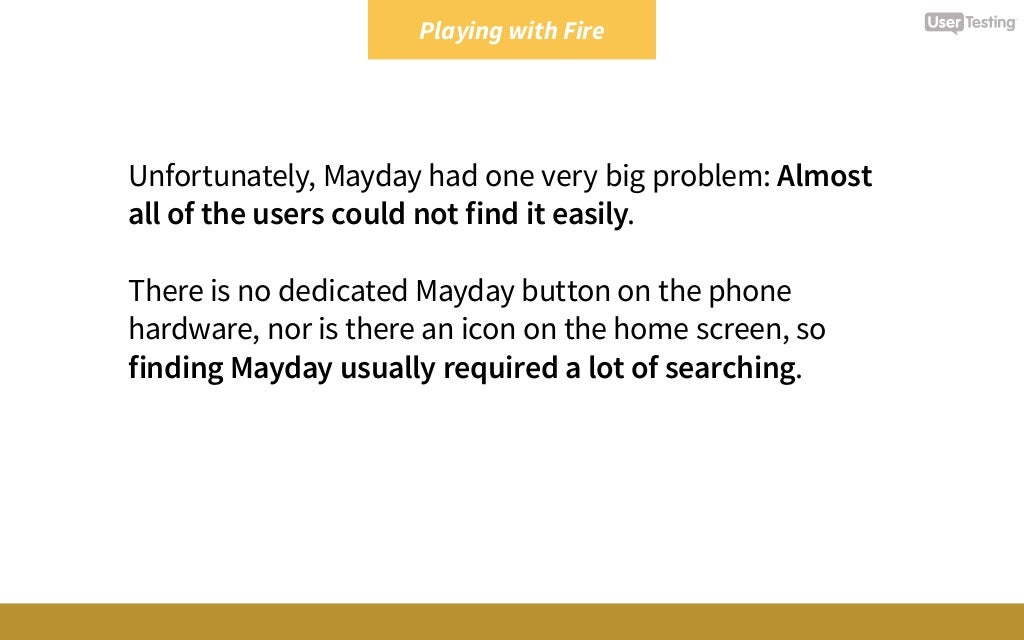 Playing With Fire Mayday Was