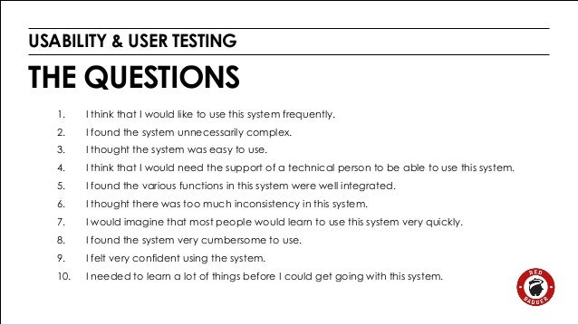 User Testing Questions