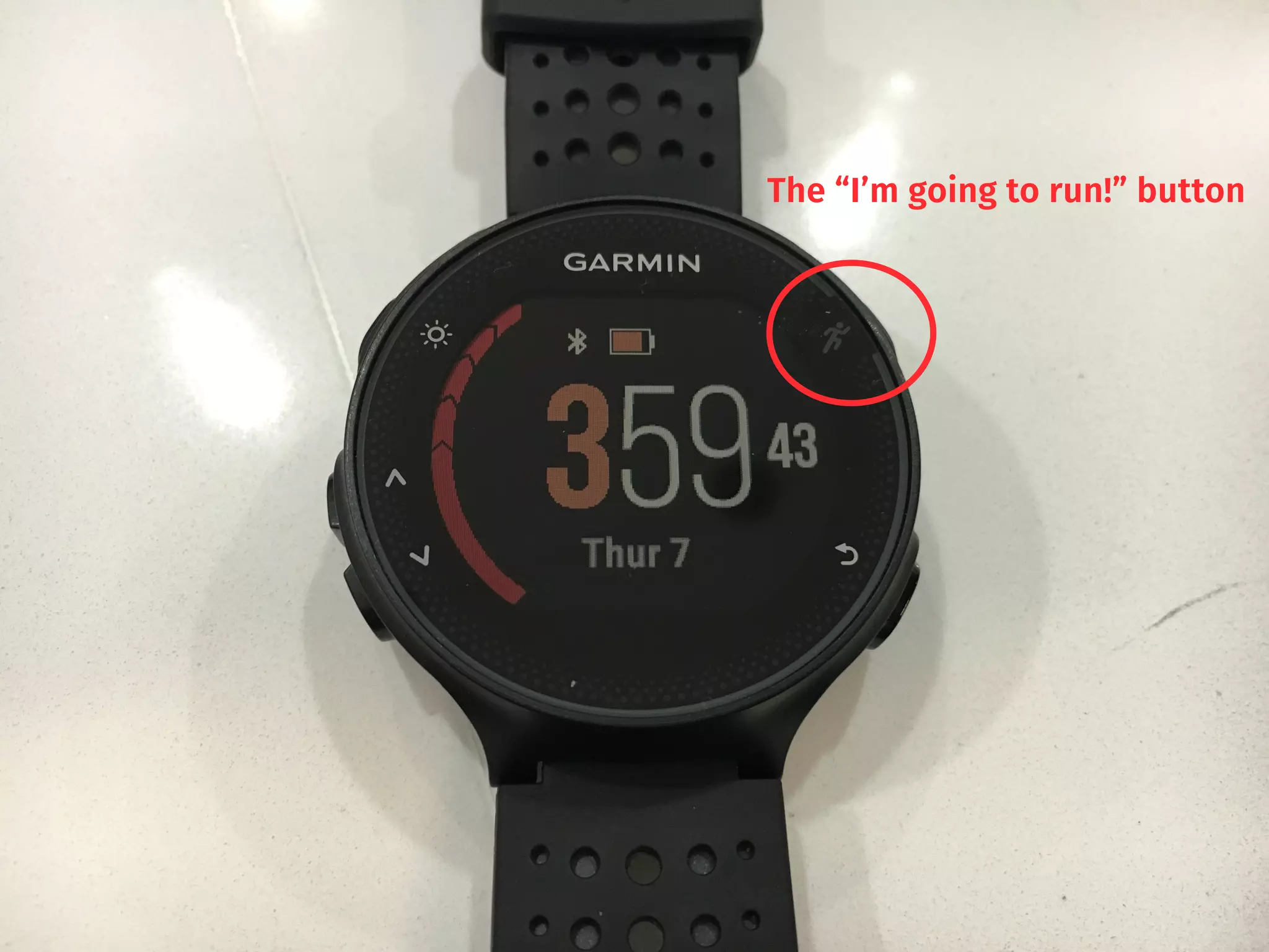 The “I’m going to run!” button
 