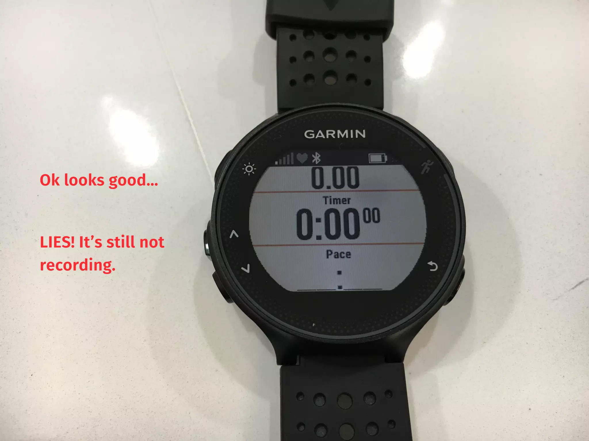 Ok looks good…
LIES! It’s still not
recording.
 