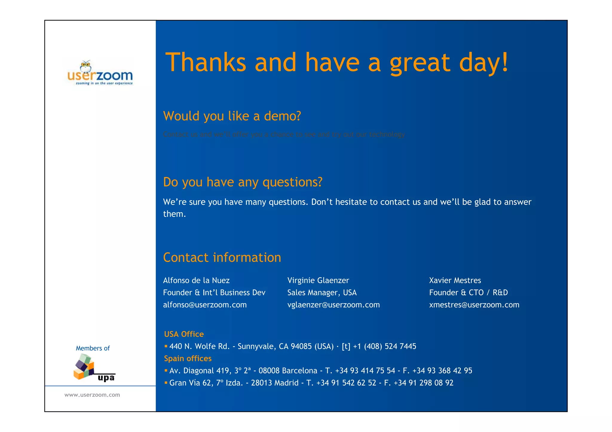 UserZoom Big Design Conf May09