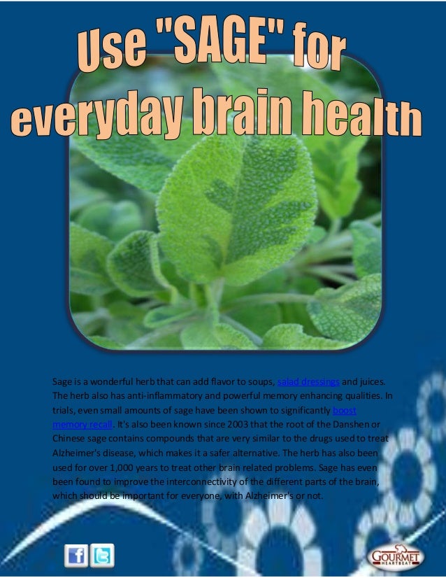 Use sage for everyday brain health