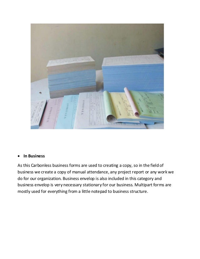 Uses and advantages_of_carbonless_paper