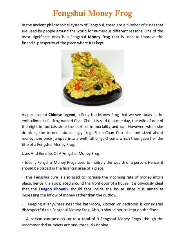 Uses And Benefits Of A Fengshui Money Frog