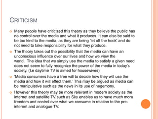 Uses and Gratifications Theory