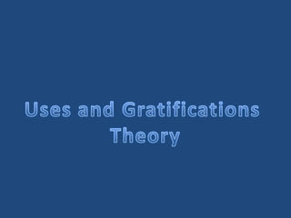 Uses and gratifications theory