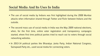 Uses and impact of social media in political campaigning | PDF