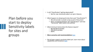 Sensitivity labels for Teams, Microsoft 365 Groups & SharePoint Sites ...