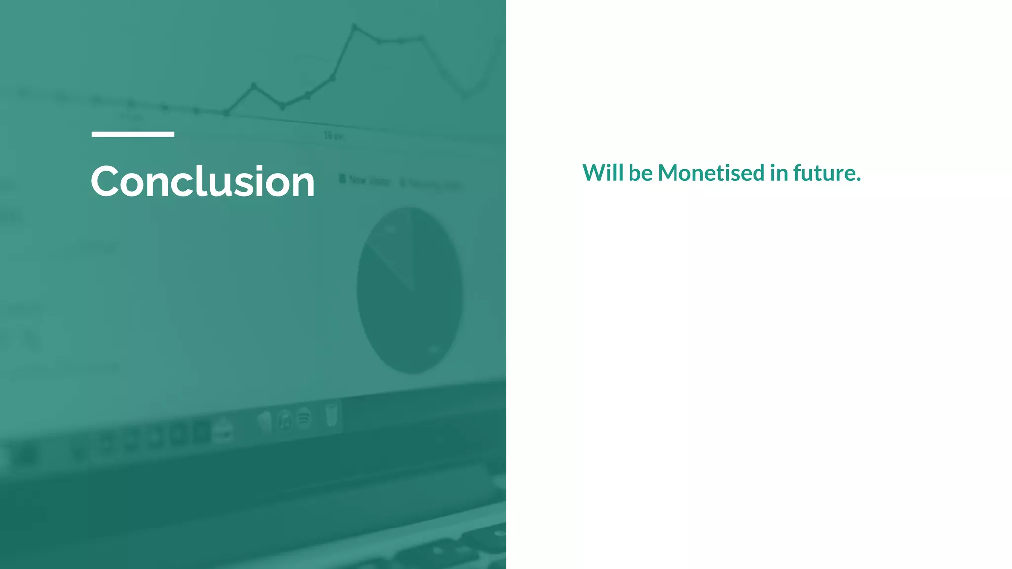 Conclusion Will be Monetised in future.
 