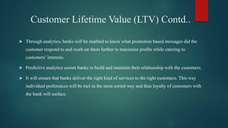 Uses of analytics in the field of Banking | PDF