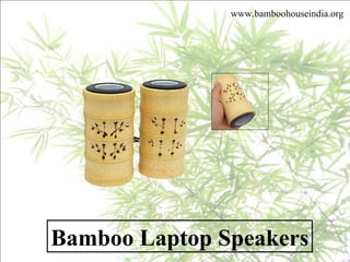 Bamboo Laptop Speakers www.bamboohouseindia.org 