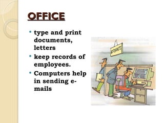 Various Applications of Computers in Daily Life and Different Sectors | PPT
