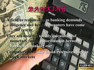 Uses of Computers | PPT | Technology & Computing